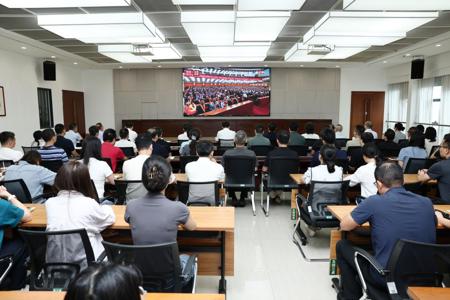 beat365组织师生收听收看庆祝中国共产党成立105周年大会直播