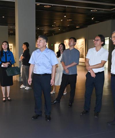 “运河丹青&nbsp;八桂华章——漓江画派平陆运河主题美术作品展”在广西美术馆启幕
