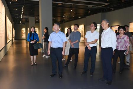 “运河丹青&nbsp;八桂华章——漓江画派平陆运河主题美术作品展”在广西美术馆启幕