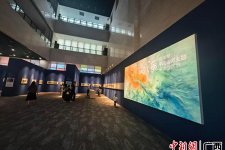 中新网：向海——冯凤举平陆运河主题美术作品展亮相